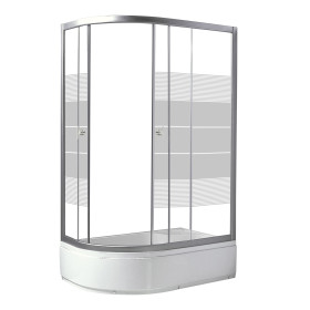 Душевая кабина с глубоким поддоном RJ LUX 120x80 см правая (120RZ100LiniaR)