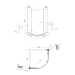 Душова кабіна Volle PUERTA 90x90 см (10-22-160)