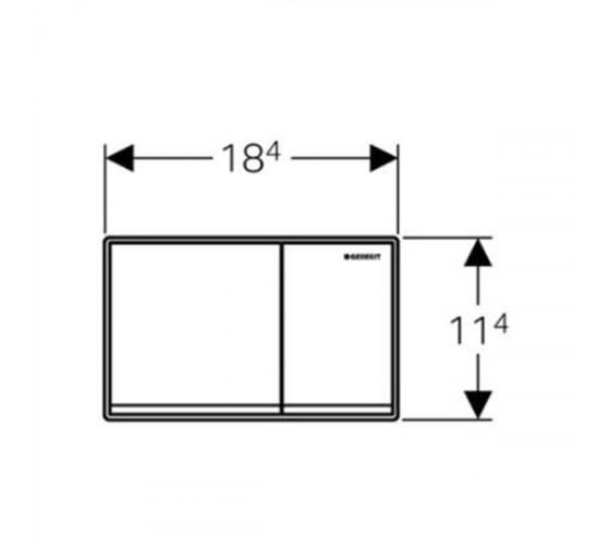 Кнопка змиву Geberit Omega 60 115.081.SI.1