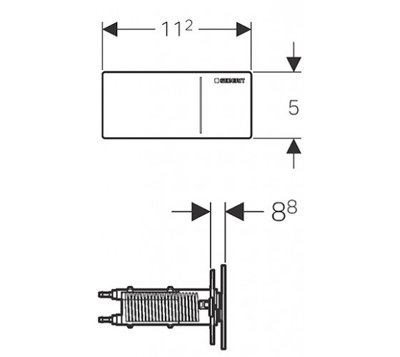 Клавіша змиву Geberit Sigma 70 білий (115.630.SI.1)