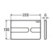 Клавиша смыва Viega PREVISTA Visign for Style 23 насыщенно черная глянец (773175)