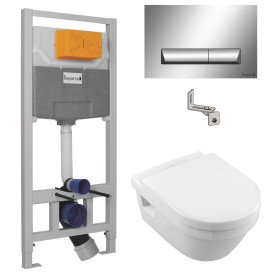 Набір інсталяція Imprese i8120 з унітазом Villeroy&Boch ARCHITECTURA 5684HR01 (5684HR01+i8120)