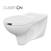 Унитаз подвесной CERSANIT Etiuda CleanOn  без сиденья, (K670-002)
