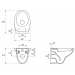 Унитаз подвесной Mito (Cersanit) Delfi (K11-0021)