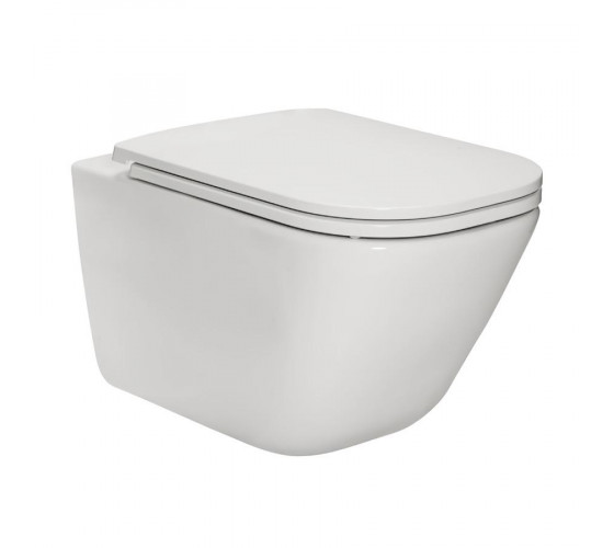 Унітаз підвісний Roca GAP Clean Rim з кришкою Slim Soft-Close (A34H470000)