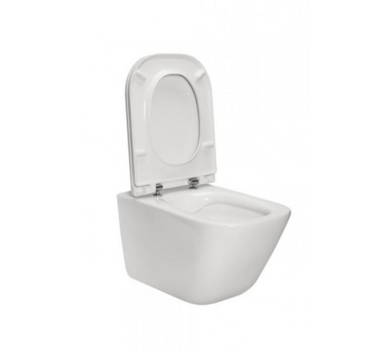 Унітаз підвісний Roca GAP Clean Rim з кришкою Slim Soft-Close (A34H470000)