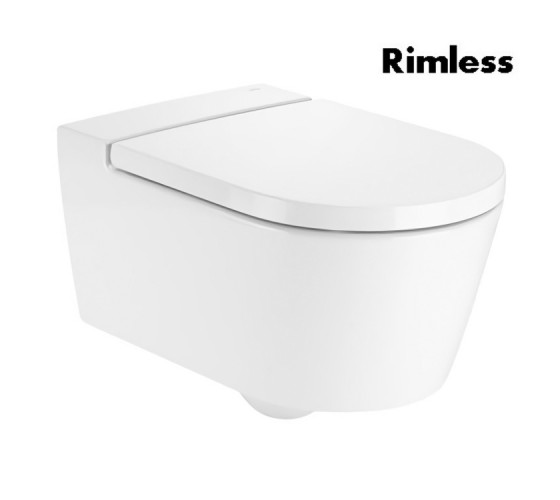 Унітаз підвісний Roca Inspira Round Rimless без сидіння (A346527000)
