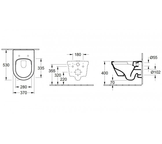 Унітаз підвісний Villeroy&Boch Architectura New 4694HR01 DirectFlush із сидінням дюропласт Soft Close