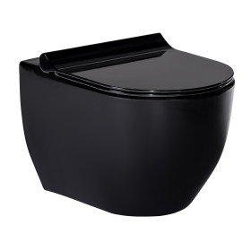 Унітаз підвісний Volle Amadeus з кришкою Soft-Close чорний (13-06-055Black)