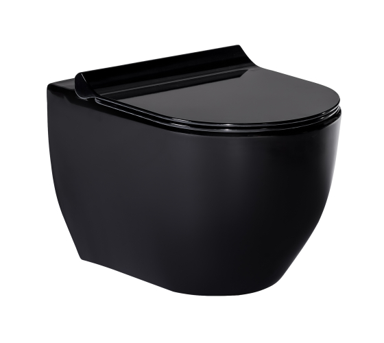 Унітаз підвісний Volle Amadeus з кришкою Soft-Close чорний (13-06-055Black)