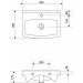 Умывальник мебельный Mito (Cersanit) Cersania New 50 см (K11-0163)