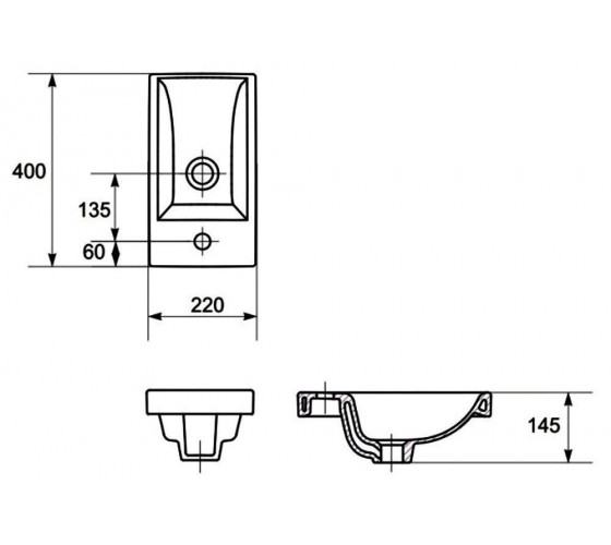 Раковина Cersanit Como 40 см (UN503-0192-PT)