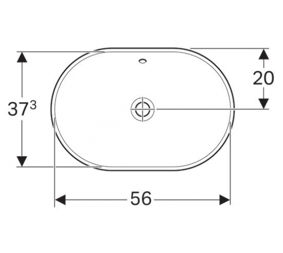 Раковина Geberit VARIFORM 60 см (500.729.01.2)