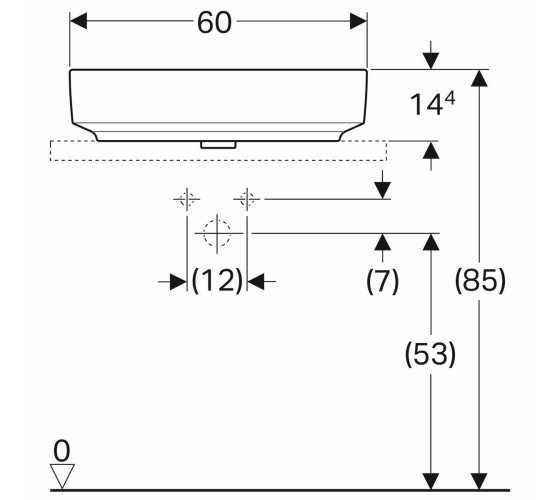 Раковина Geberit VARIFORM 60 см (500.772.01.2)
