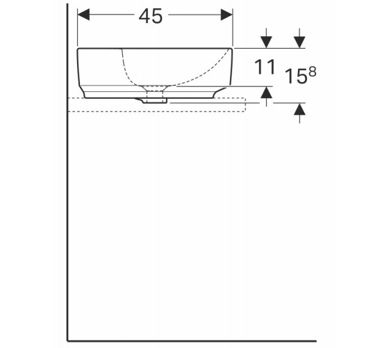 Раковина Geberit VARIFORM 60 см (500.772.01.2)