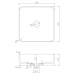 Раковина кам'яна Volle Solid surface 40 см (13-40-210)