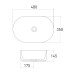 Раковина Volle BLACK AMADEUS M 48 см чорна (13-06-06Black)