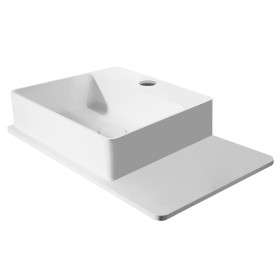 Умивальник підвісний з поличкою Volle Solid surface 60 см (13-40-415)