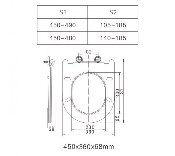 Кришка для унітазу Volle Amadeus Slim Soft-Close (13-06-035)