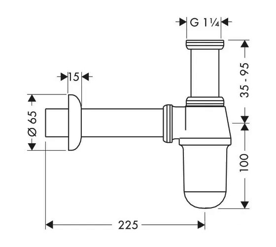 Сифон для раковины Hansgrohe (52053000)