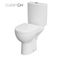 Унитаз-компакт Cersanit Parva Clean On 011 3/5 сиденье дюропласт Soft-Close (K27-071)