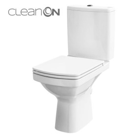 Унитаз-компакт Cersanit Easy 011 Clean On с бачком и крышкой Soft-Close (K102-029)