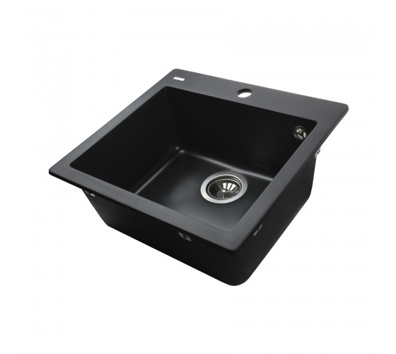 Кухонная мойка Globus Lux AOSTA черный 490x455мм-А0002