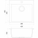 Кухонная мойка Globus Lux AOSTA черный 490x455мм-А0002