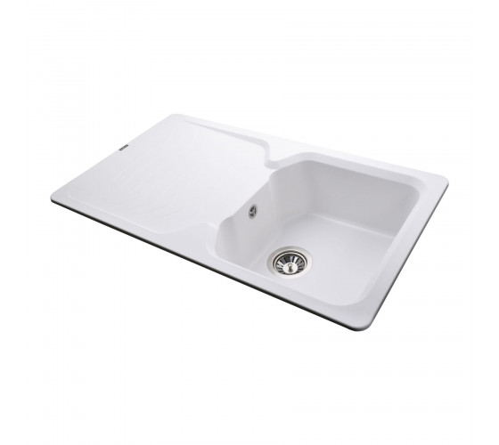 Кухонна мийка Globus Lux BOREN білий 860х500мм-А0007