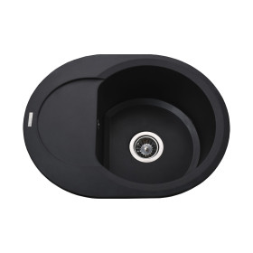 Кухонная мойка Globus Lux MORAINE черный  600х470мм-А0001