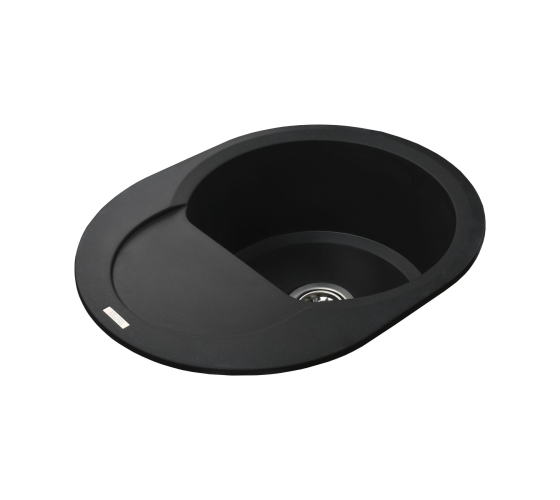 Кухонна мийка Globus Lux MORAINE чорний  600х470мм-А0001