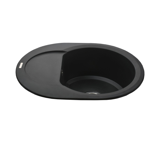 Кухонна мийка Globus Lux MORAINE чорний  600х470мм-А0001