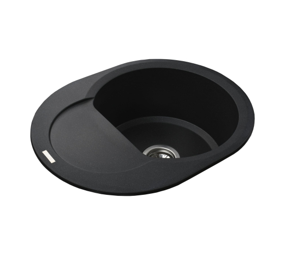 Кухонная мойка Globus Lux MORAINE черный металлик 600х470мм-А0001