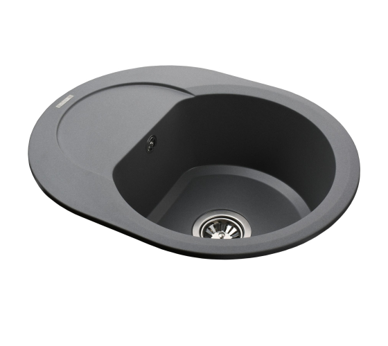 Кухонная мойка Globus Lux MORAINE серый металлик 600х470мм-А0003
