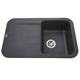Кухонная мойка Globus Lux OBER черный металлик 780х500мм-А0002