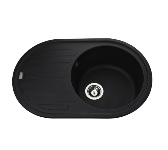 Кухонная мойка Globus Lux OHARA черный 770х500мм-А0002