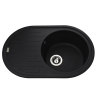 Кухонная мойка Globus Lux OHARA черный 770х500мм-А0002