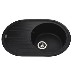 Кухонная мойка Globus Lux OHARA черный металлик 770х500мм-А0001