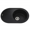 Кухонная мойка Globus Lux OHARA черный металлик 770х500мм-А0001