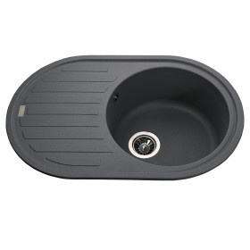 Кухонная мойка Globus Lux OHARA серый металлик 770х500мм-А0003