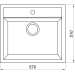 Кухонная мойка Globus Lux VOLTA  графит 570х510мм-А0001