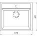 Кухонная мойка Globus Lux VOLTA  песчаный 570х510мм-А0004