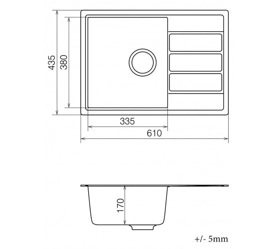 Кухонна мийка Vankor  Vankor  Easy EMP 02.62 Gray з сифоном