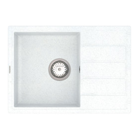 Кухонная мойка Vankor   Easy EMP 02.62 White stone с сифоном