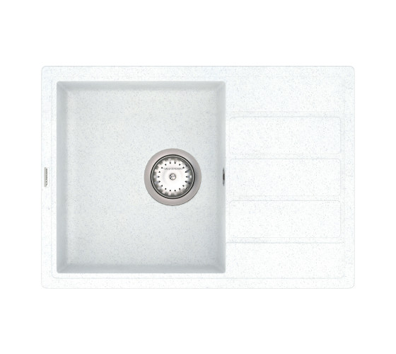 Кухонная мойка Vankor   Easy EMP 02.62 White stone с сифоном
