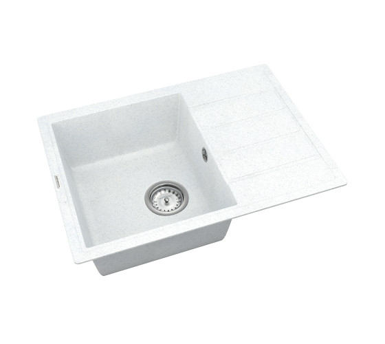 Кухонная мойка Vankor   Easy EMP 02.62 White stone с сифоном