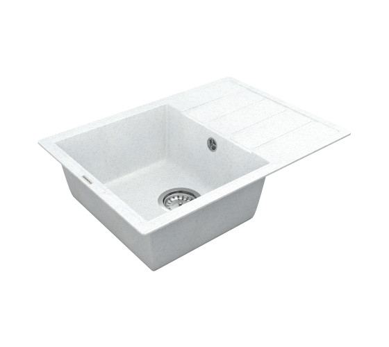Кухонная мойка Vankor   Easy EMP 02.62 White stone с сифоном