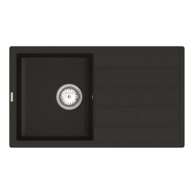 Кухонная мойка Vankor   Easy EMP 02.76 Black с сифоном