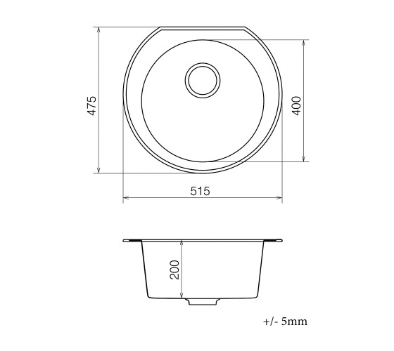 Кухонна мийка Vankor  Vankor  Kres KMR 01.52 black з сифоном