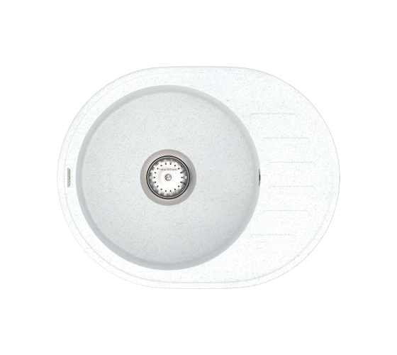 Кухонная мойка Vankor   Lira LMO 02.57 White stone с сифоном